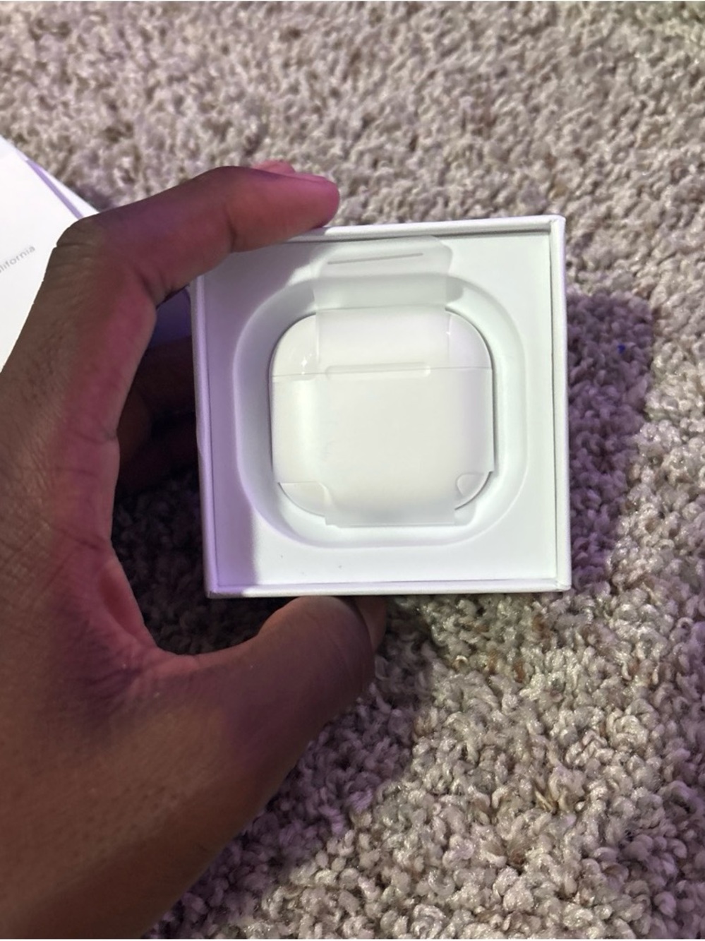 Apple White Wireless Earbuds Charging Case